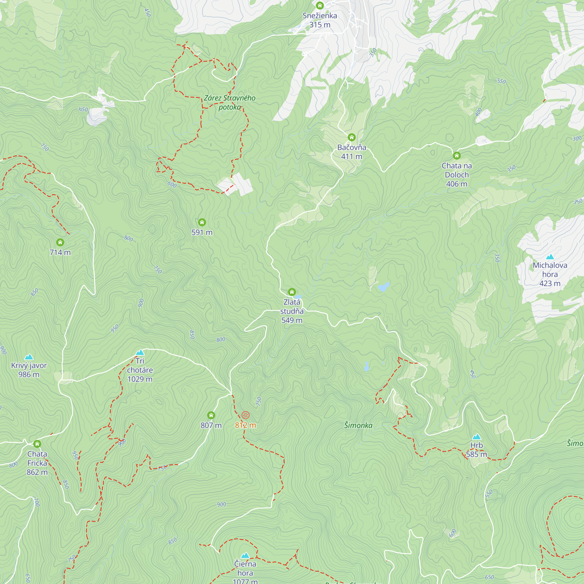 Zlatá studňa map