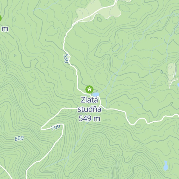 Map of Zlatá studňa