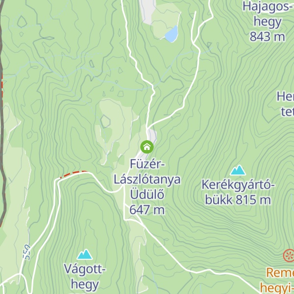 Map of Füzér-Lászlótanya Üdülő