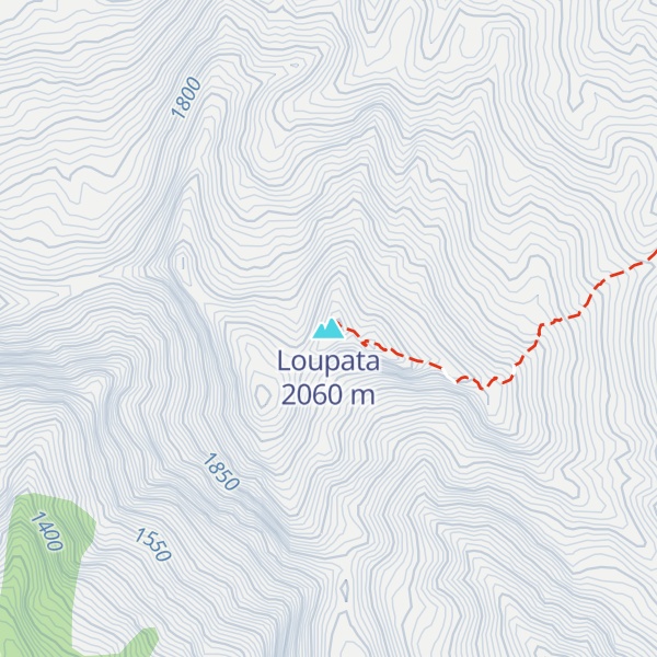 Map of Loupata