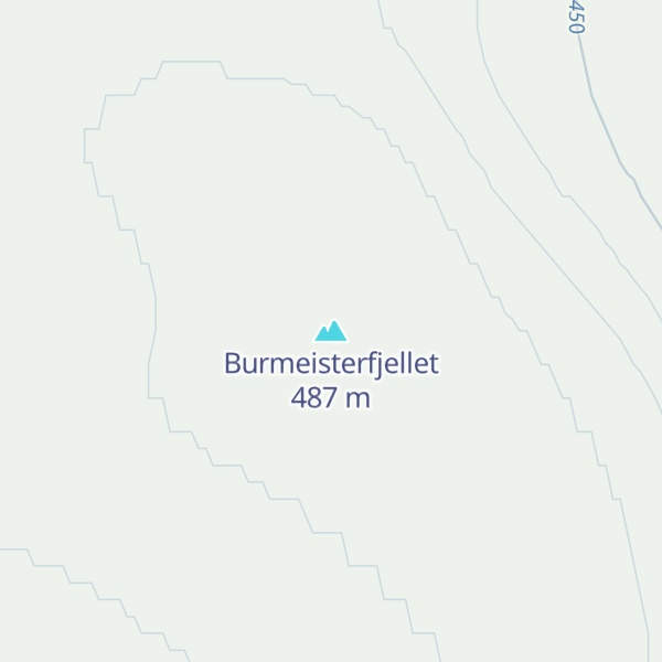 Map of Burmeisterfjellet
