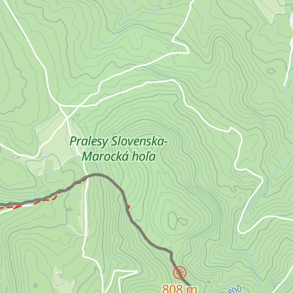 Map of Suchá hora