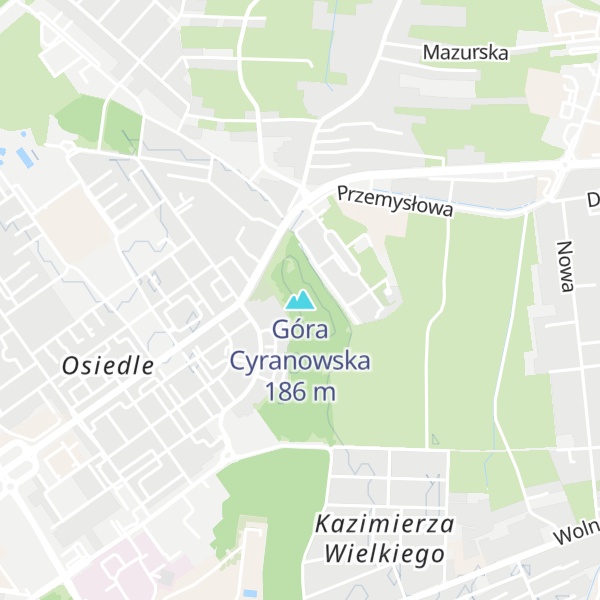 Map of Góra Cyranowska