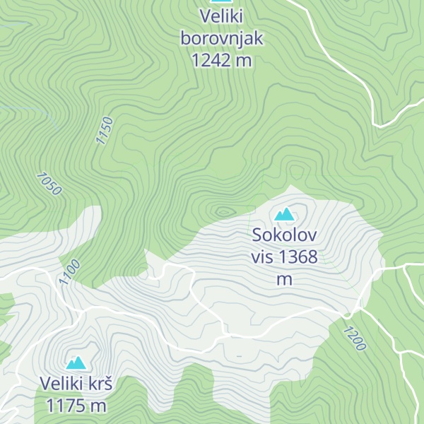 Map of Milošev krš