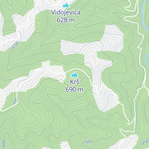 Map of Krš