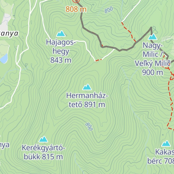 Map of Hermanház-tető