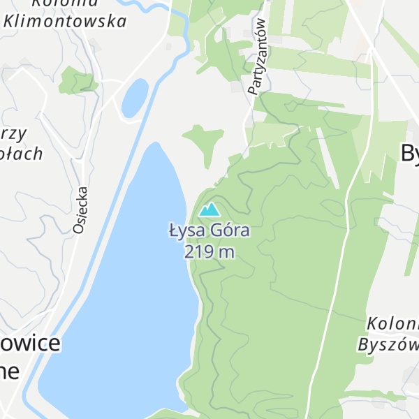 Map of Łysa Góra