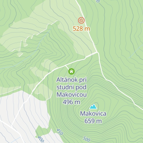 Map of Altánok pri studni pod Makovicou