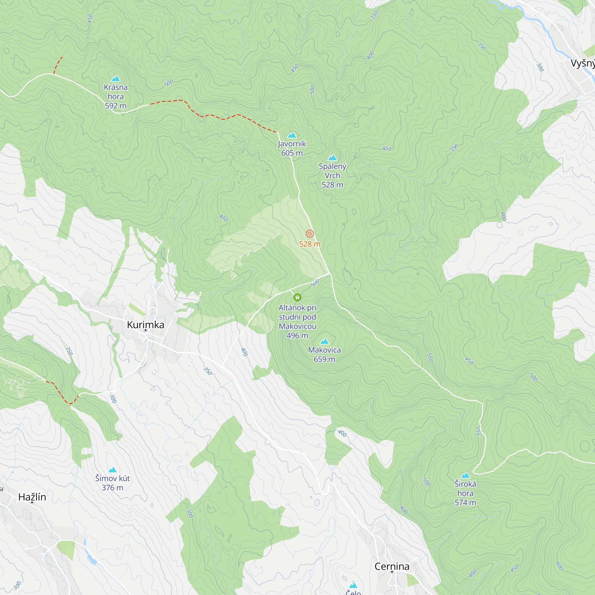 Altánok pri studni pod Makovicou map
