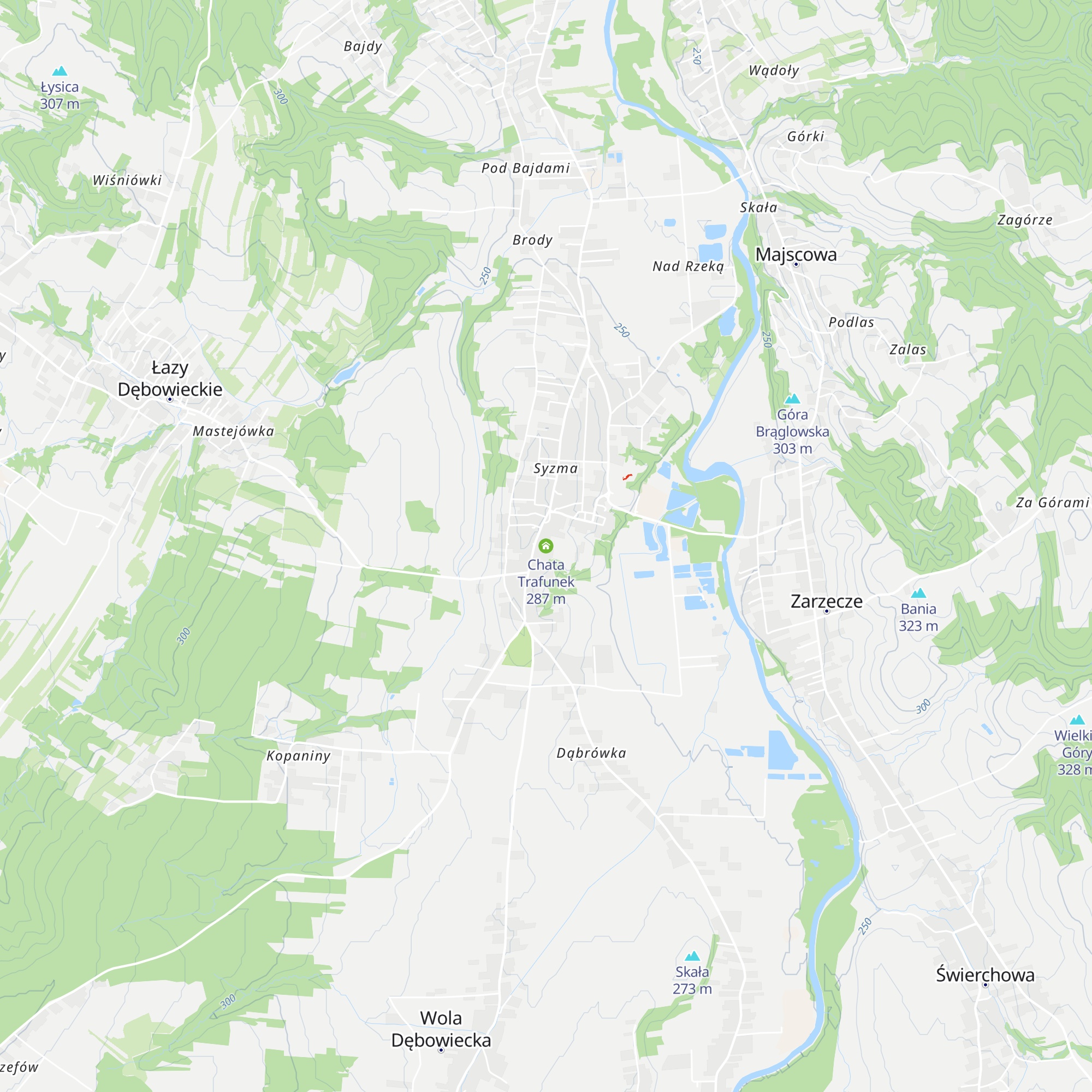 Chata Trafunek map