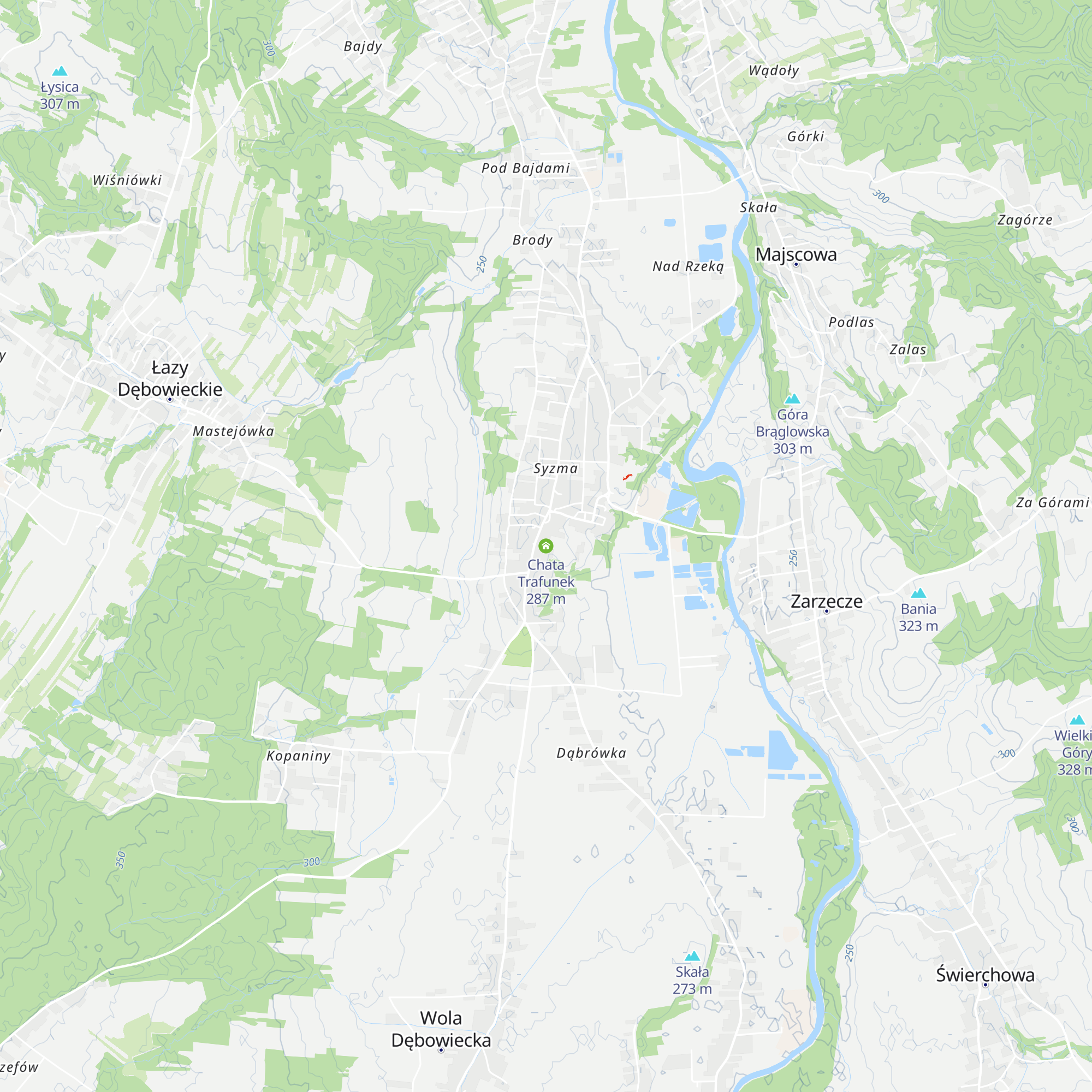 Chata Trafunek map