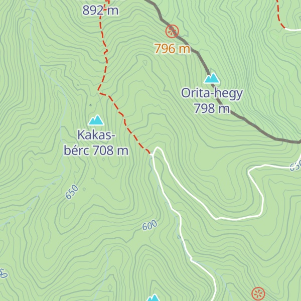 Map of Csataréti erdészház