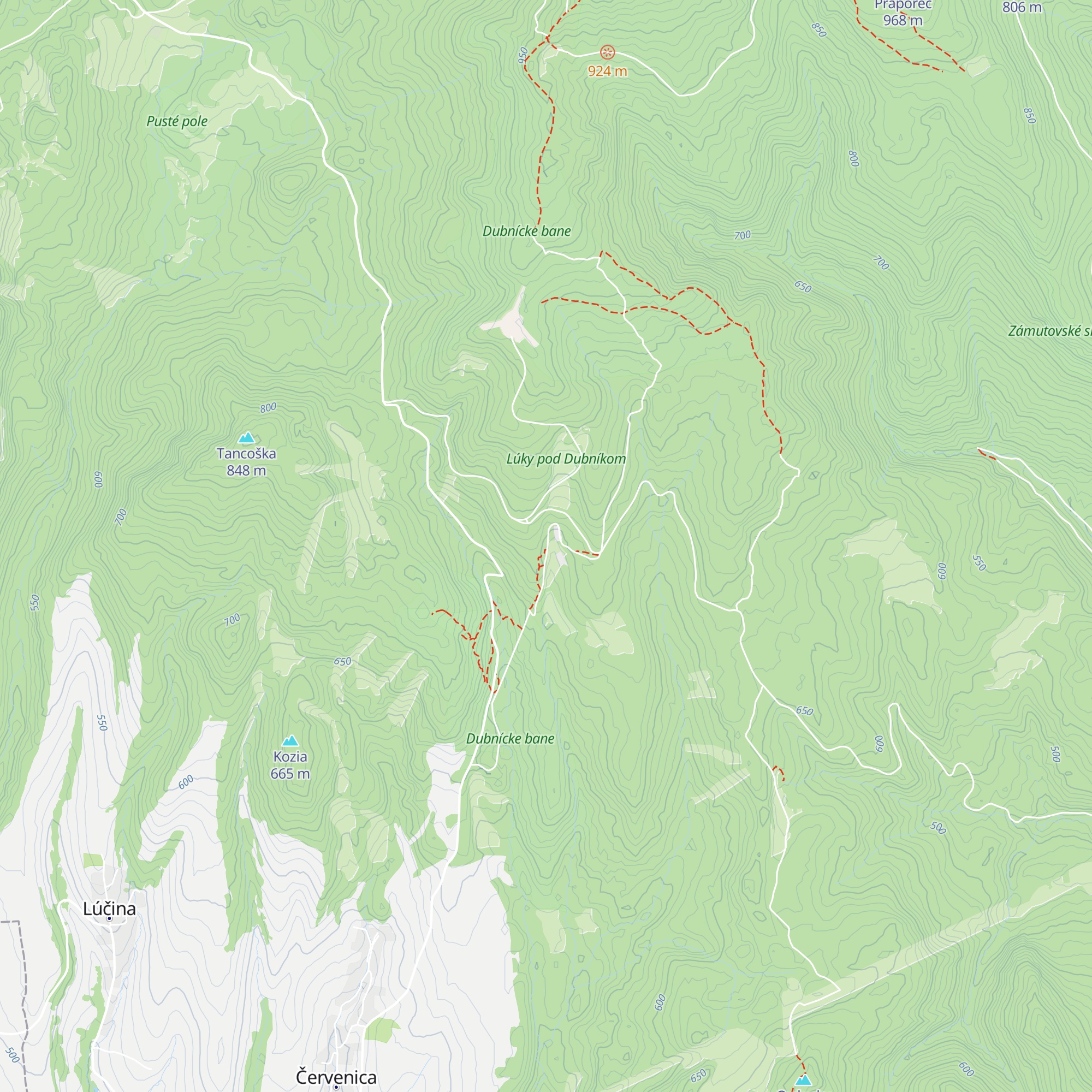 Banícky dom map