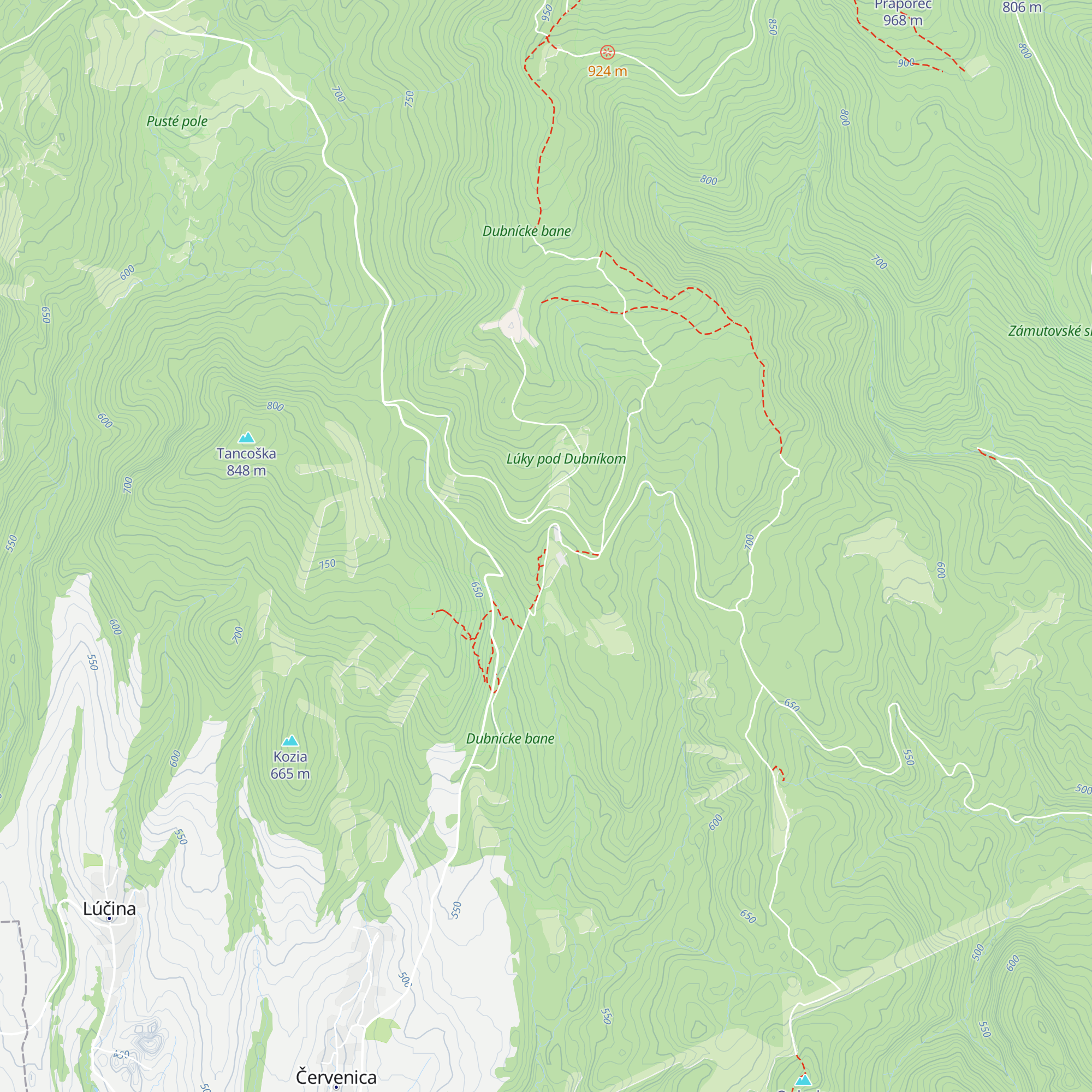 Banícky dom map