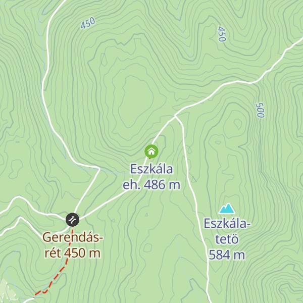 Map of Eszkála eh.