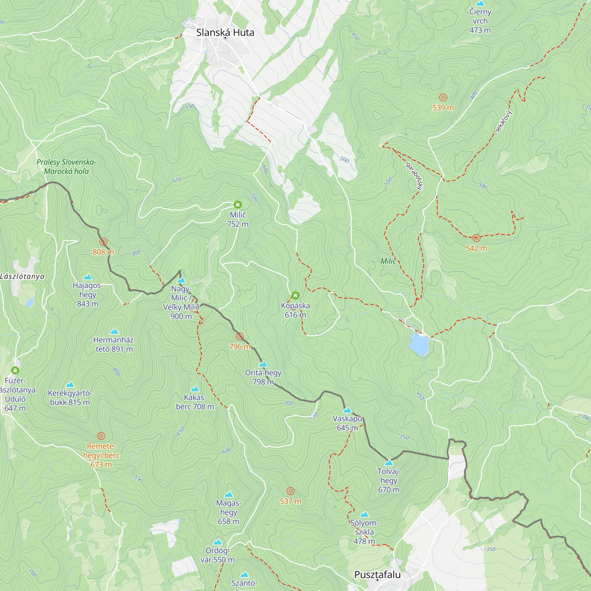 Kopáska map