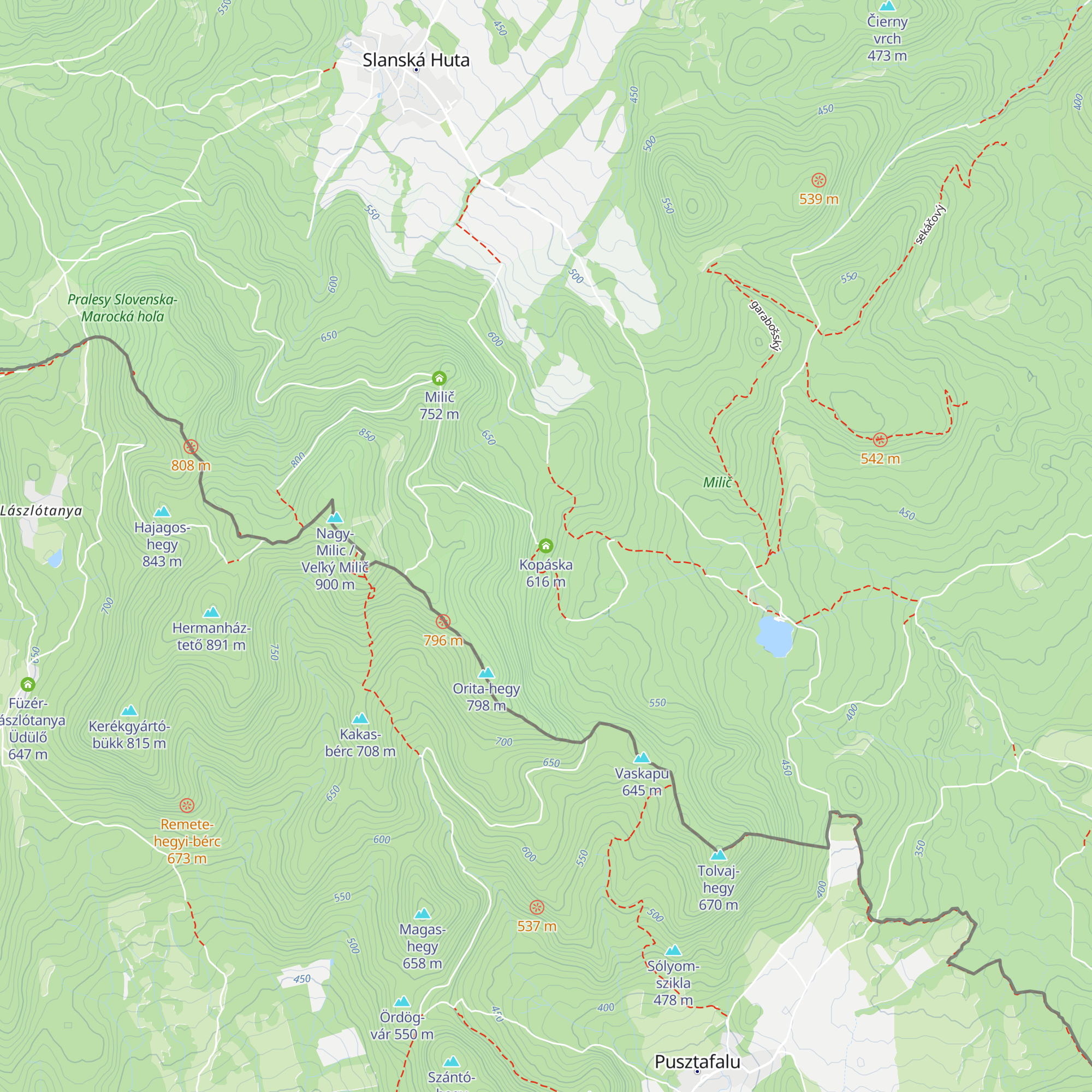 Kopáska map