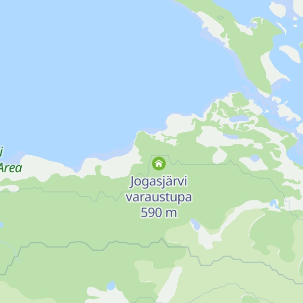 Map of Jogasjärvi autiotupa