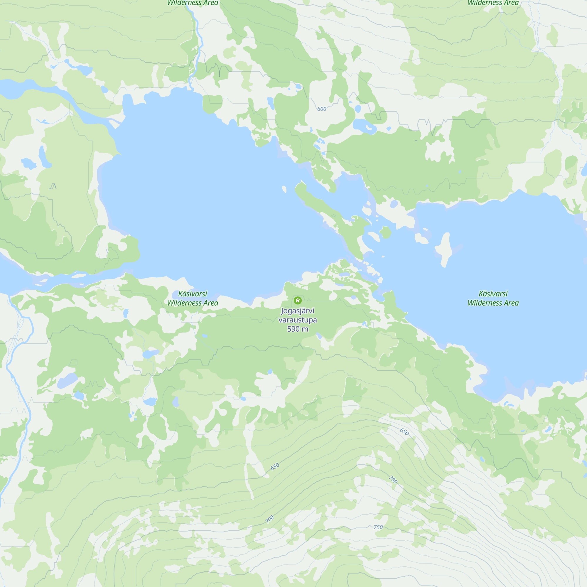 Jogasjärvi autiotupa map