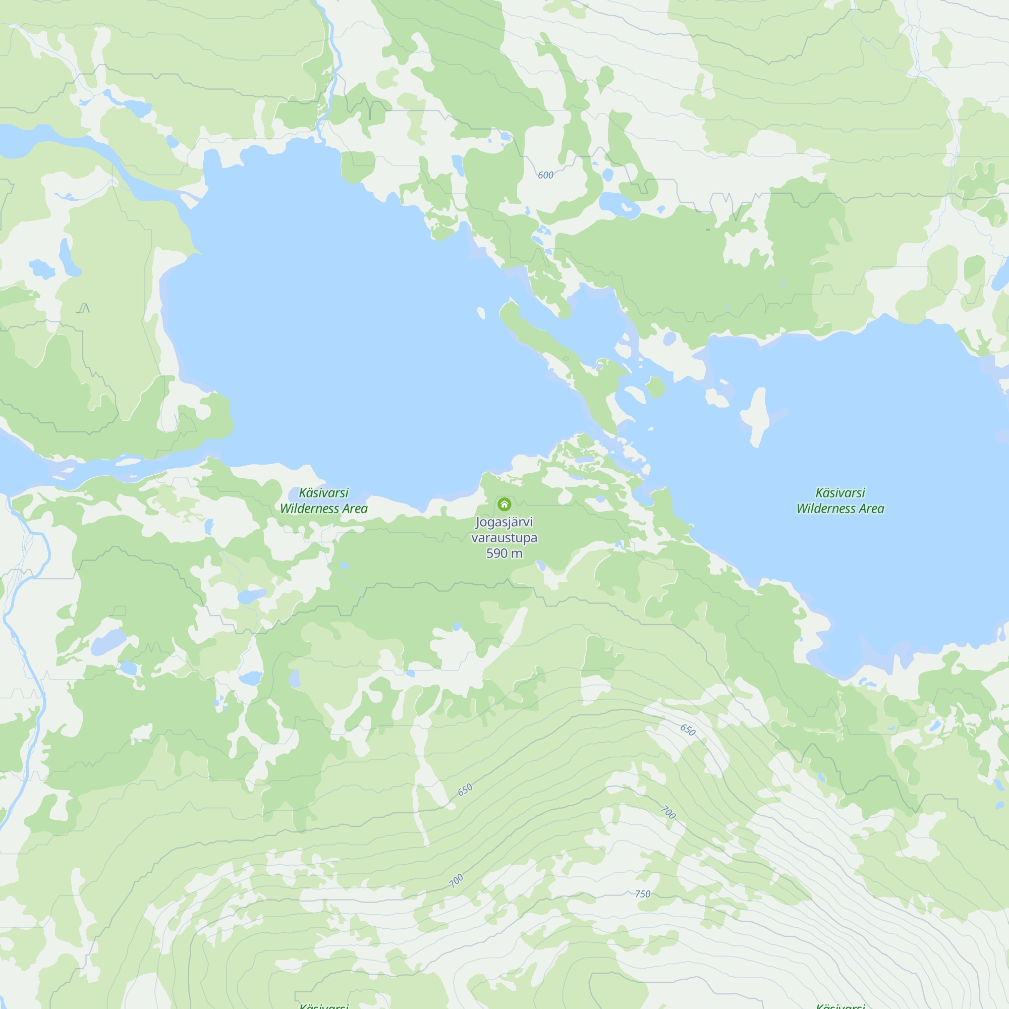Jogasjärvi varaustupa map
