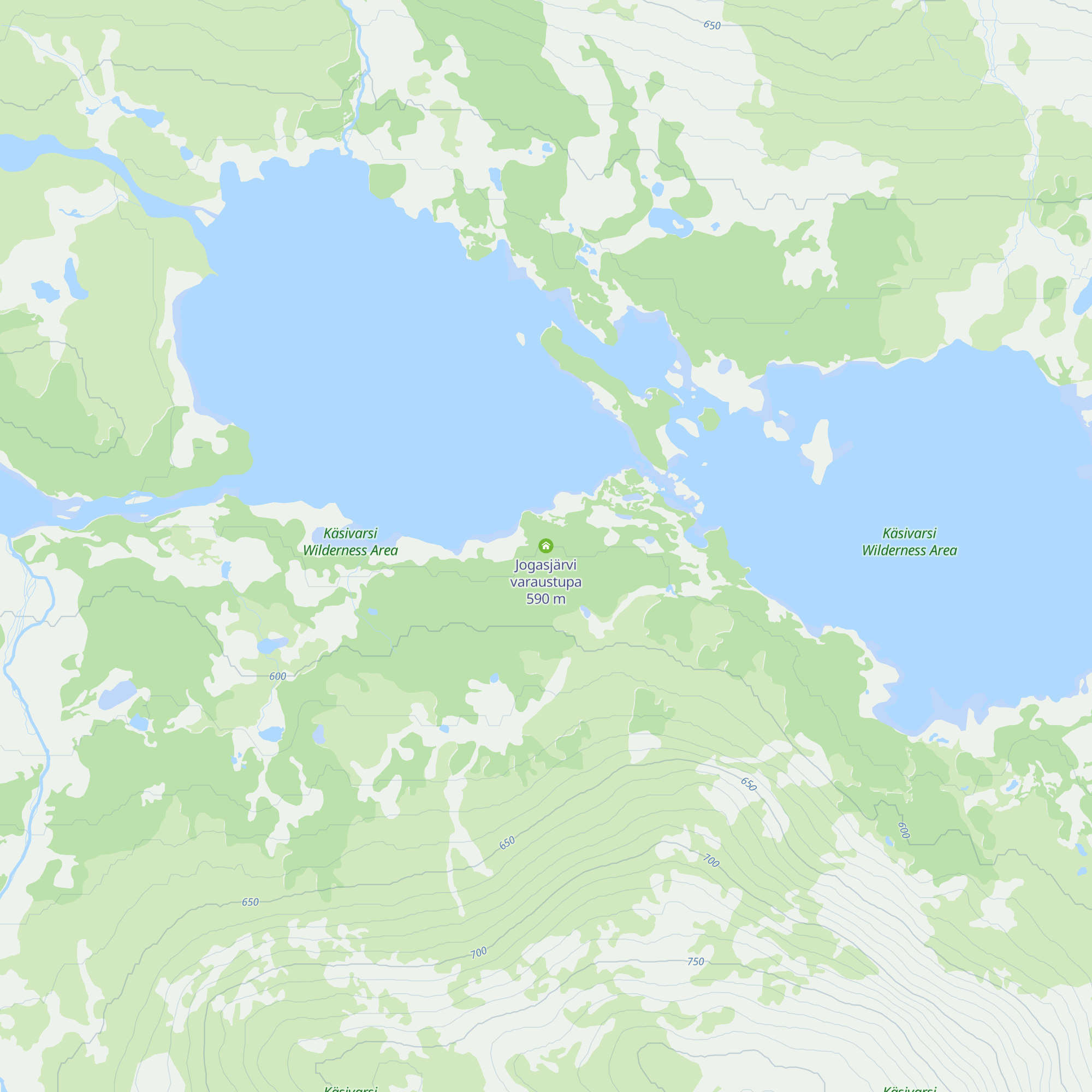 Jogasjärvi varaustupa map