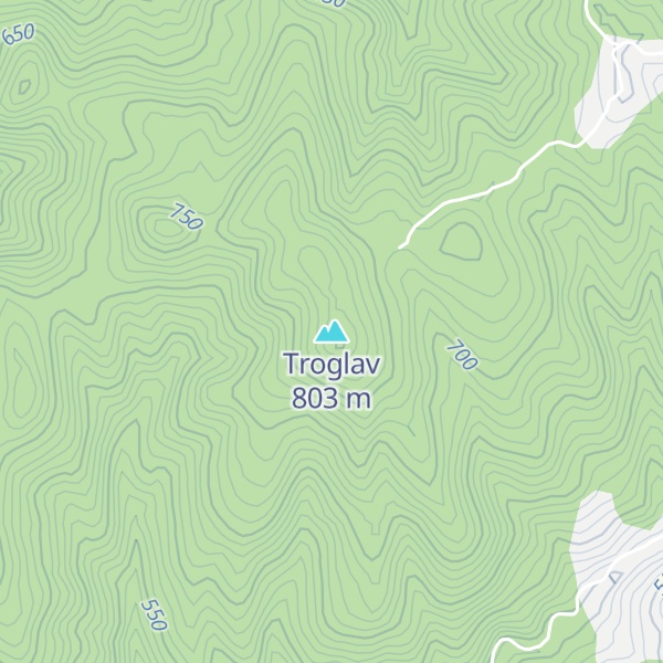 Map of Troglav