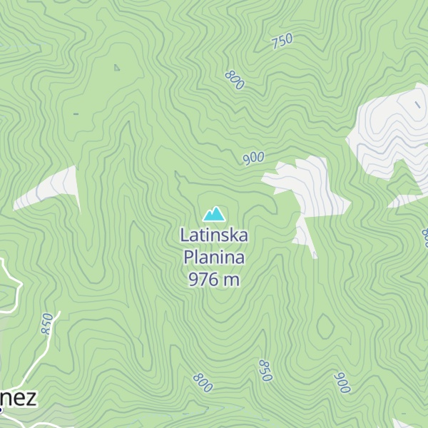 Map of Latinska Planina