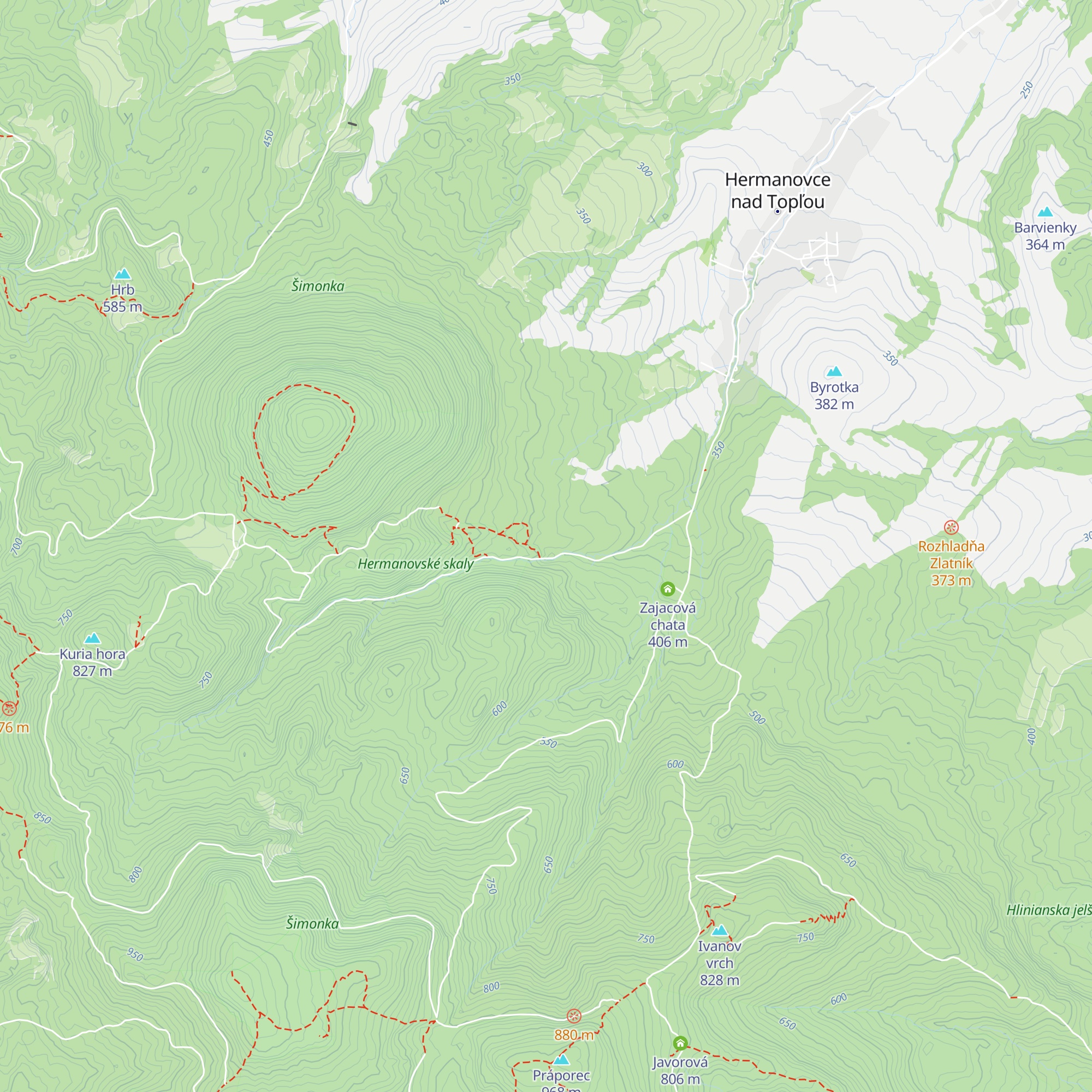 Kukorelliho chata map