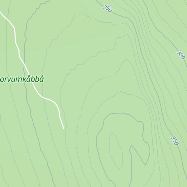 Map of Tjuorvumkåbbå