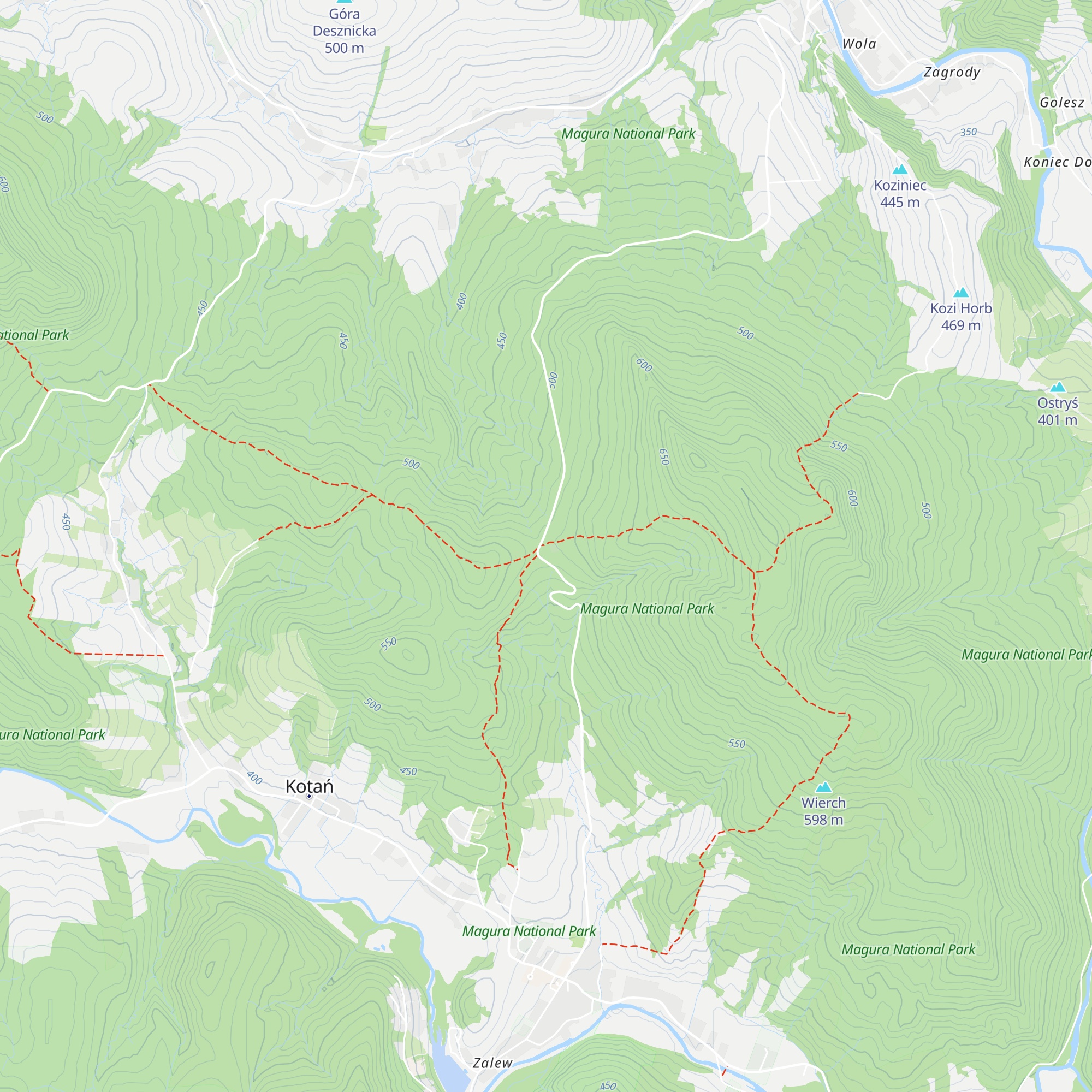 Schron Przełęcz Hałbowska map