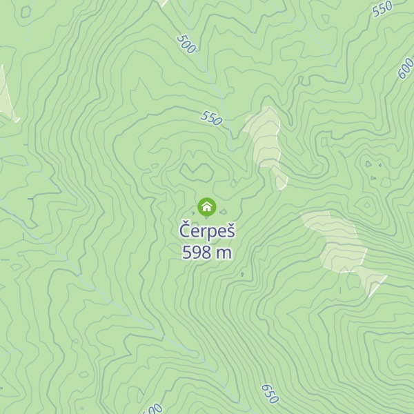 Map of Čerpeš