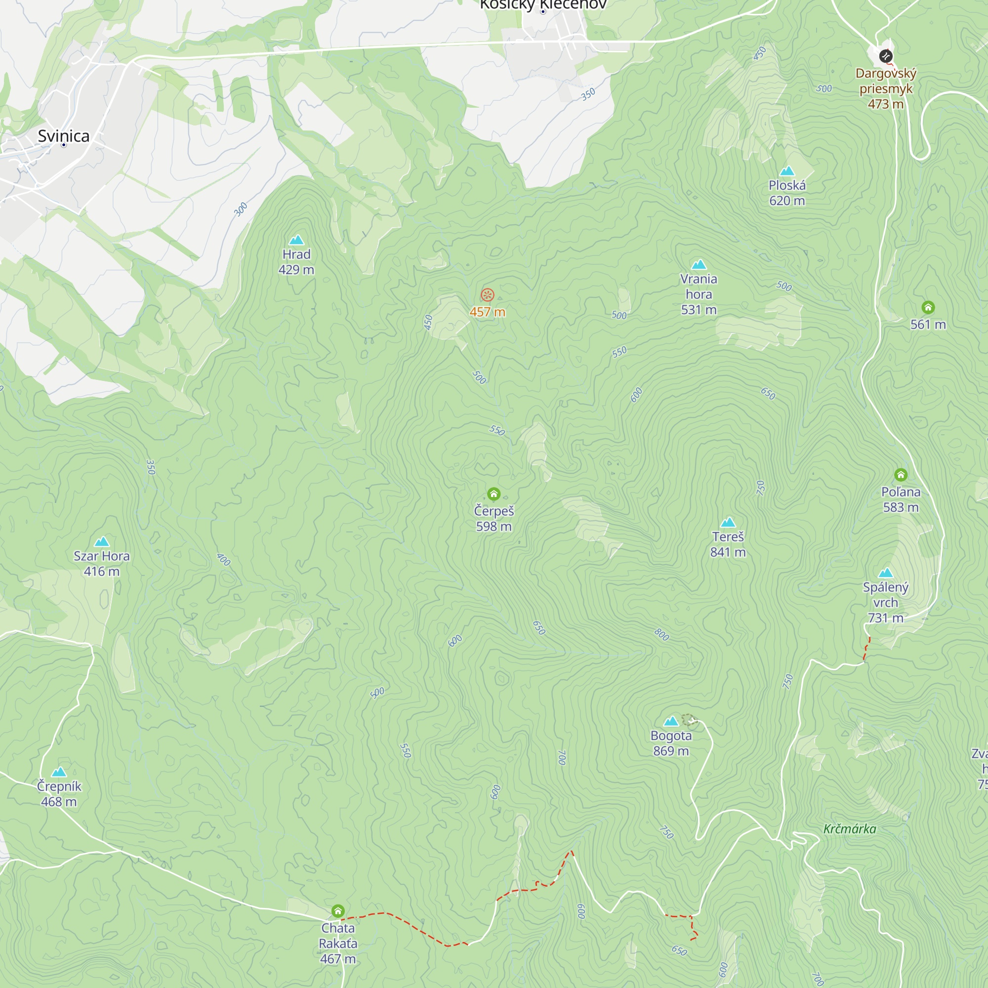 Čerpeš map