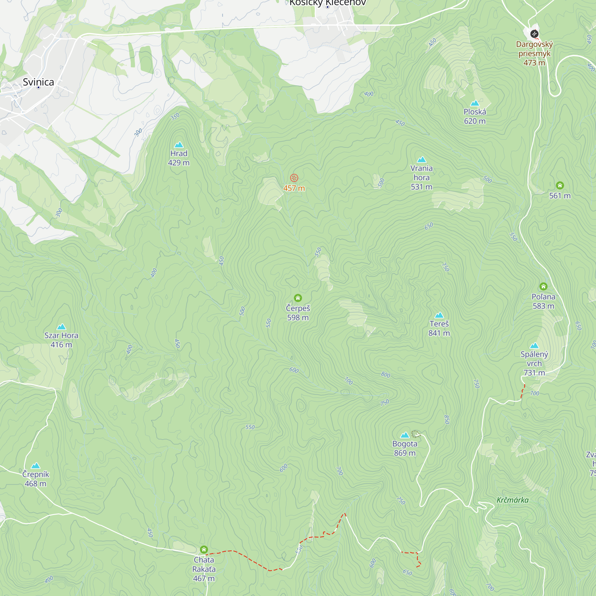 Čerpeš map