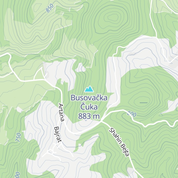 Map of Busovačka Čuka