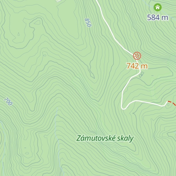 Map of Stĺpiková skala