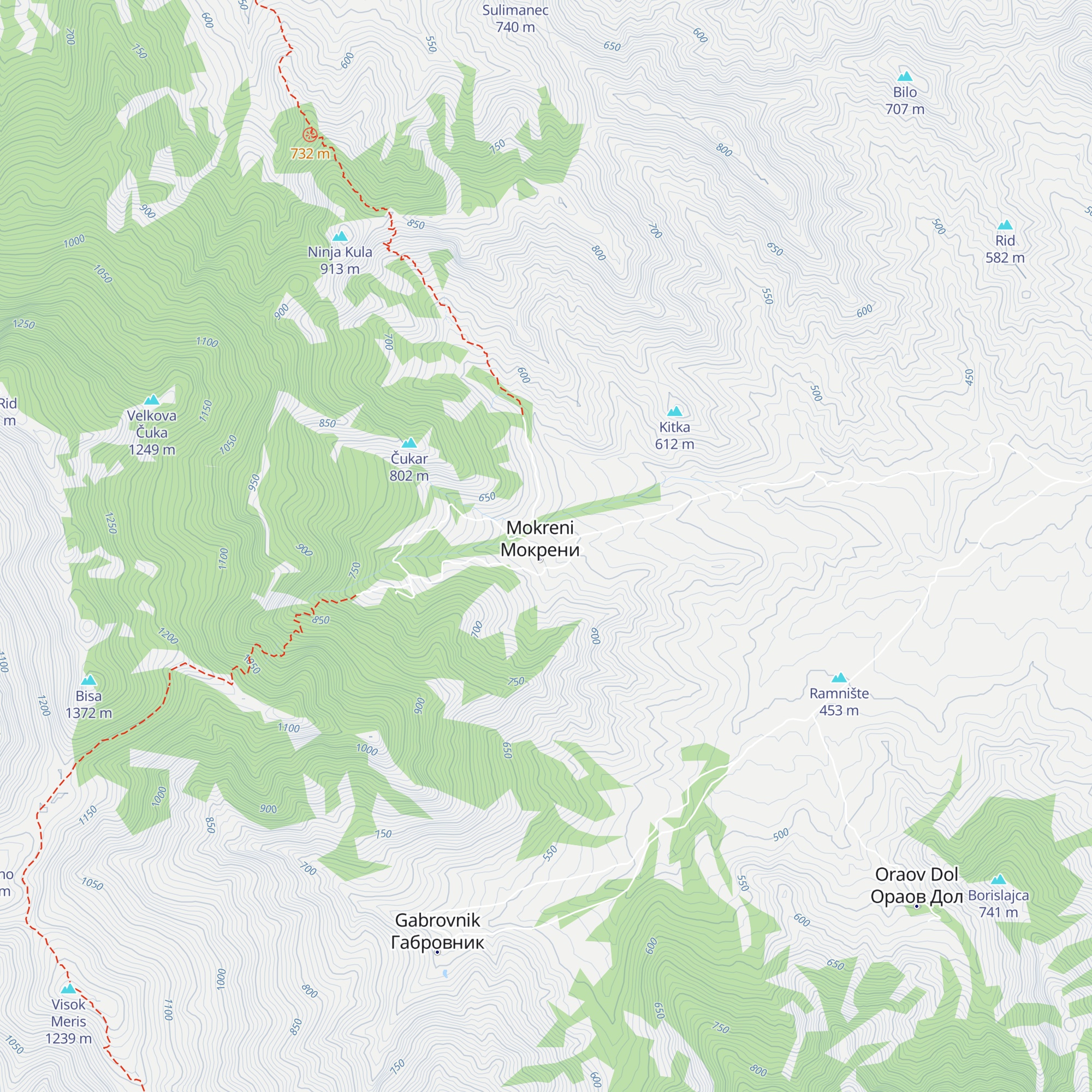 Mokreni map