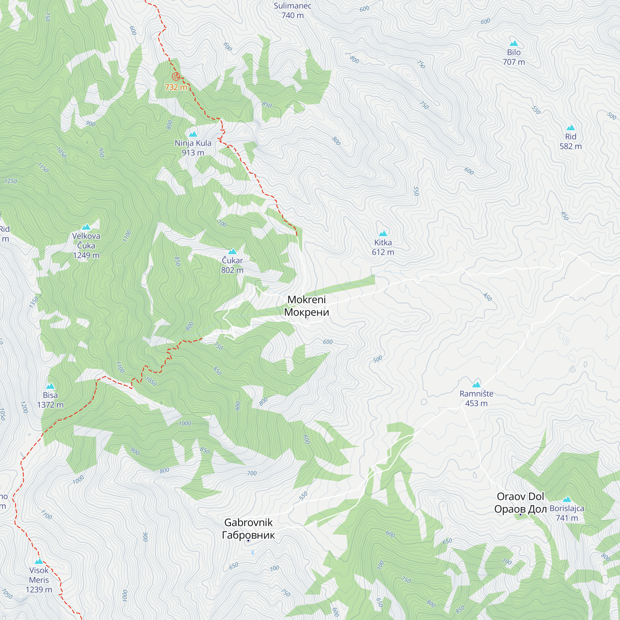 Mokreni map