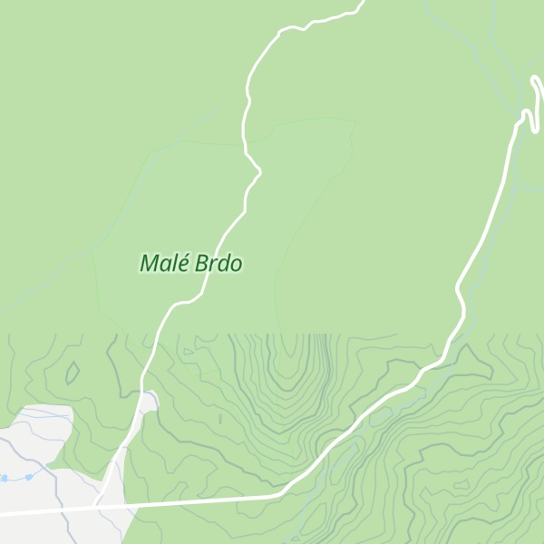 Map of Malé brdo