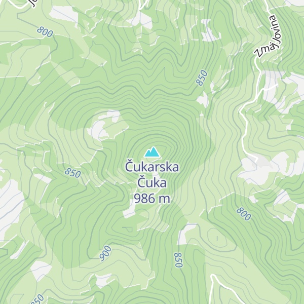 Map of Čukarska Čuka