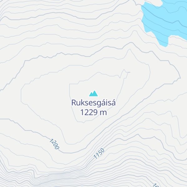 Map of Ruksesgáisá