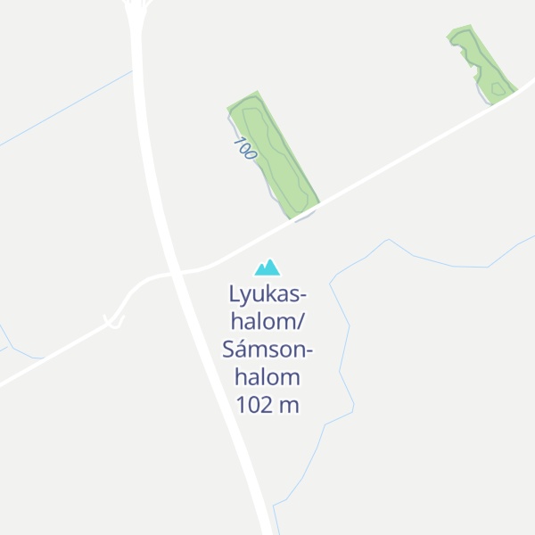 Map of Lyukas-halom/Sámson-halom