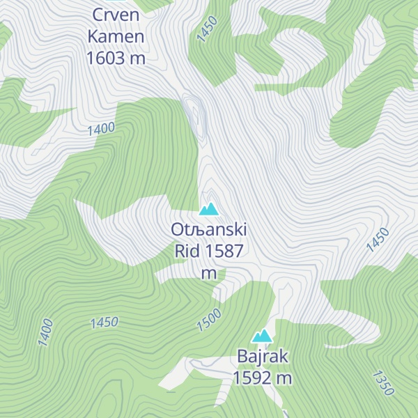 Map of Otљanski Rid