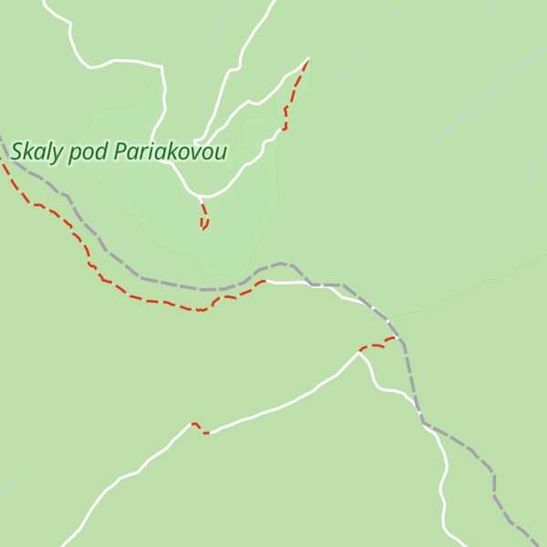 Map of Čeršlina Hora