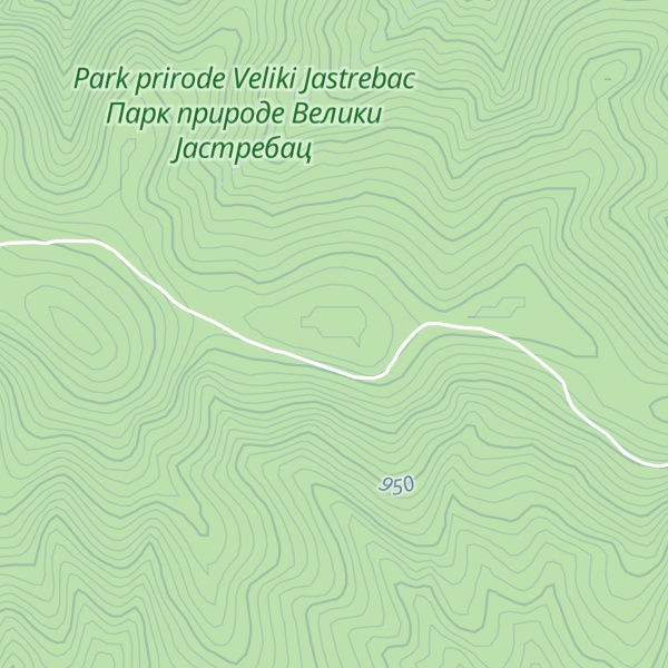 Map of Kasapova Čuka