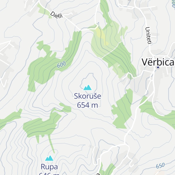 Map of Skoruše