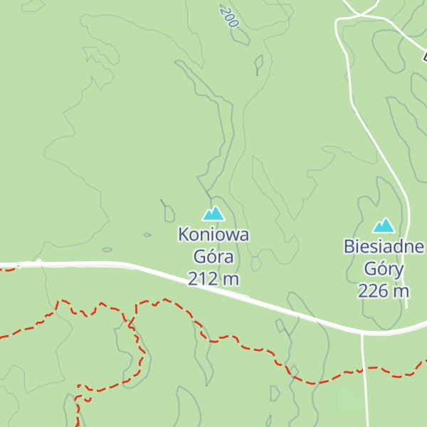 Map of Koniowa Góra