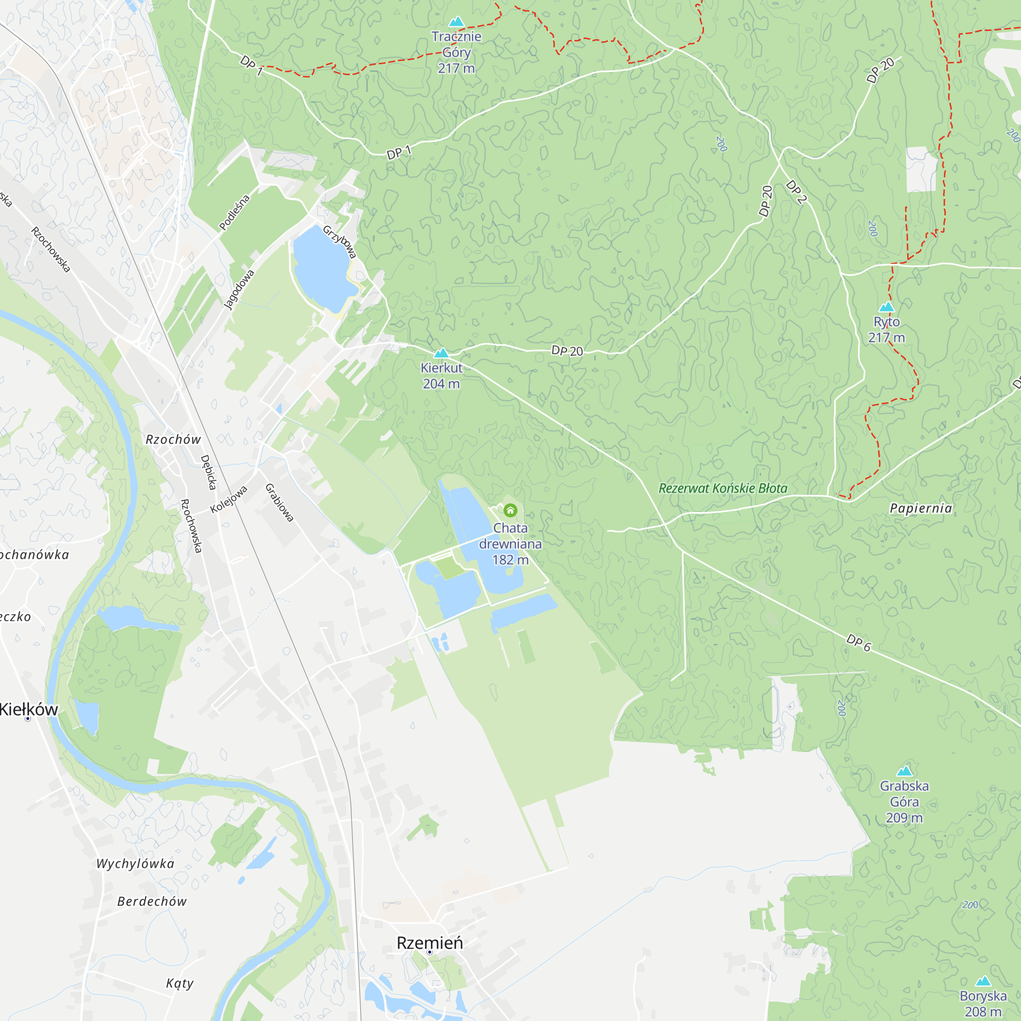 Chata drewniana map