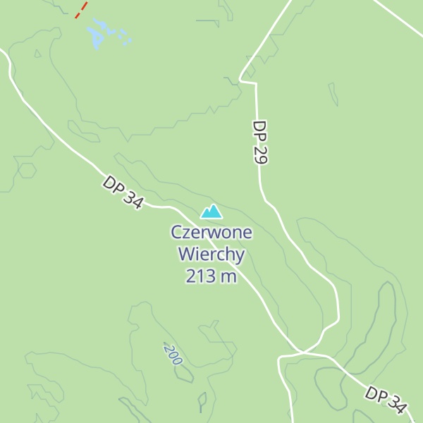 Map of Czerwone Wierchy