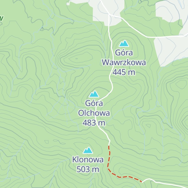 Map of Góra Olchowa
