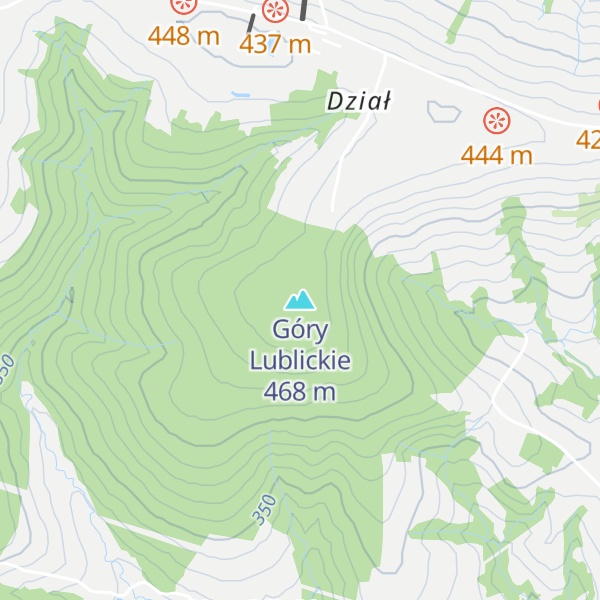 Map of Góry Lublickie